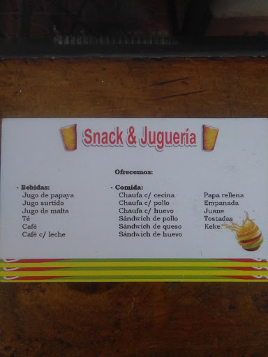 Snack & Juguería SABOR Y FRUTA